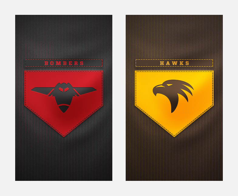 Bombers and Hawks splash screens Bombers and Hawks splash screens