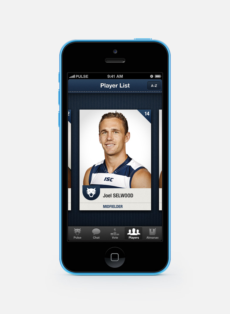 Player card for Joel Selwood Player card for Joel Selwood