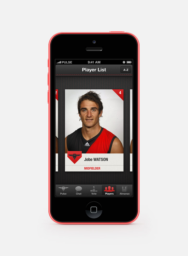 Player card for Jobe Watson Player card for Jobe Watson